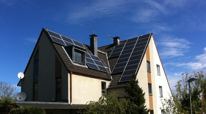 solar panel house